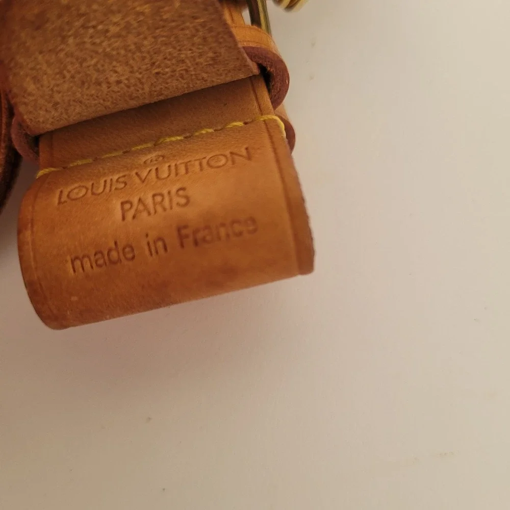 Louis Vuitton Vachetta Leather Luggage Tag and Poignee Handle Binder Set France